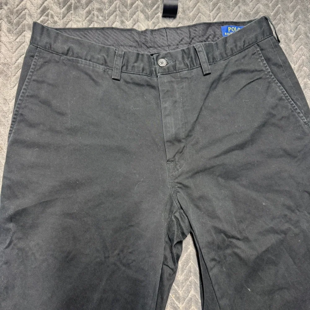 Polo Ralph Lauren Chinos 34/34 Black Excellent Classic Fit Cotton Twill (2101)